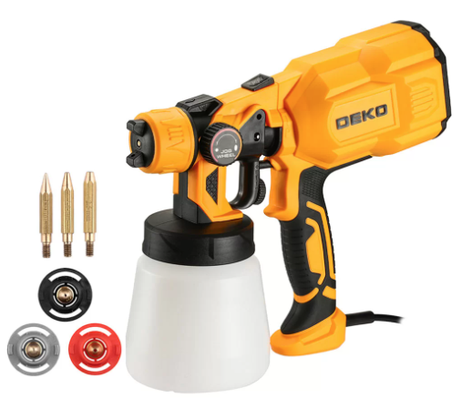 Pistola de Pintura Pulverizadora HVLP Elétrica 550W 110V 800ml 3 Bicos e Acessórios